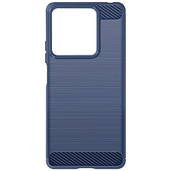 Avizar Coque Redmi Note 13 5G Bleu Coque silicone effet carbone - Compatible Xiaomi Redmi Note 13 5G - Protection élégante