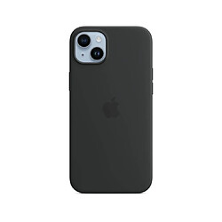 Apple Coque iPhone 14 Plus Noir MagSafe Coque silicone avec MagSafe - Compatible charge sans fil - Doublure en microfibre - Protection intégrale