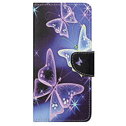 Motorola Moto G31/G41 - Étui crocheté Papillons - Bleu