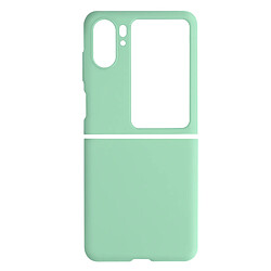 Avizar Coque pour Oppo Find N2 Flip Polycarbonate rigide Design sur-mesure vert clair 