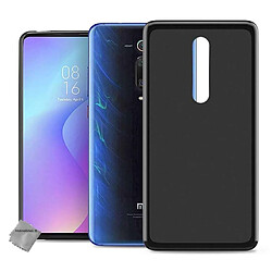 Htdmobiles HTD Mobiles Coque silicone gel Xiaomi Mi 9T Pro + verre trempé - Noir Coque fine et légère - Protection anti-chocs et rayures - Verre trempé inclus - Accès aux connectiques