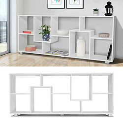 Idmarket MARKET Étagère double position bois blanc pas cher