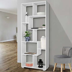 Avis Idmarket MARKET Étagère double position bois blanc