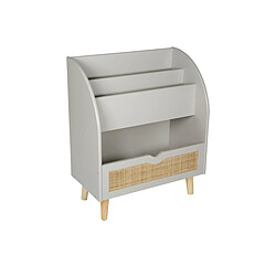 Étagère Bois Range Livre César Gris - Ostaria