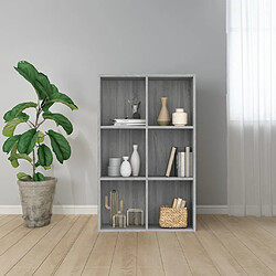 vidaXL Bibliothèque/Buffet Sonoma Gris 66x30x98 cm