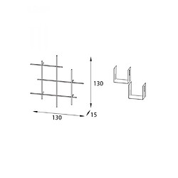 Inside 75 Bibliothèque murale Stockholm - Blanc