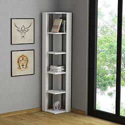 Toilinux Bibliothèque Nati 161 cm - Blanc