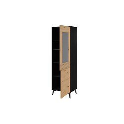 BESTMOBILIER Vitrine Peter Bois et Noir