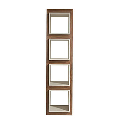 Angel Cerda Etagère cubique en noyer