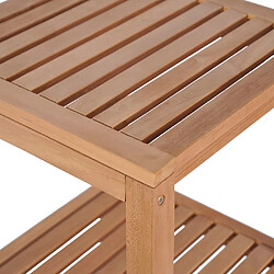 Acheter vidaXL Support de rangement bain 4 niveaux - Teck