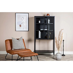 Venture Home Misha - Vitrine en acier 2 portes - Noir