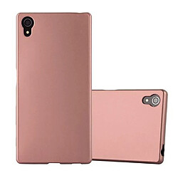 Cadorabo Coque Sony Xperia Z5 Coque métallique - Protection fine - Designé tonique - Or