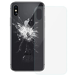 Wewoo iPhone X - Coque arrière de batterie en verre Coque iPhone - Protection arrière - Remplacement de haute qualité