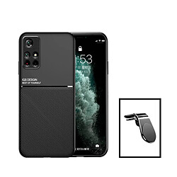 PHONECARE Kit Coque Magnetic Lux pour Xiaomi Poco M4 Pro - Noir Coque téléphone - Protection maximale - Support magnétique - Design ultra mince
