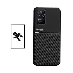 Phonecare Kit Xiaomi Redmi K50 Pro Coque magnétique - Protection luxe - Support magnétique voiture - Protection complète - Noir