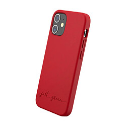 Bigben iPhone 12 mini - Coque Natura Rouge Just Green