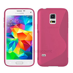 Htdmobiles Coque Galaxy S5 Neo Coque silicone gel fine - Film écran inclus - Couleur rose élégante