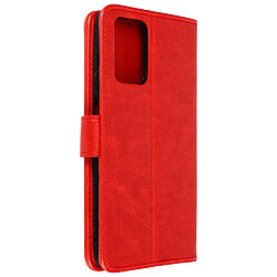 Avizar Housse Portefeuille Redmi 10 Series - Rouge