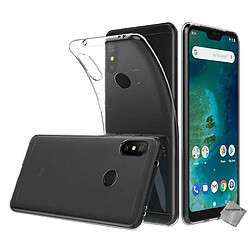 Htdmobiles HTD Mobiles Coque Xiaomi Mi A2 Lite - Transparent Coque en silicone - Gel TPU - Protection contre chocs et rayures