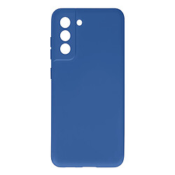 Avizar Coque Silicone Samsung Galaxy S21 FE Bleu Coque en silicone semi-rigide - Protection contre chocs et rayures - Soft touch - Anti-traces de doigts