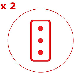 Poly Pool Adaptateur Triple PP0467.5S - Gris