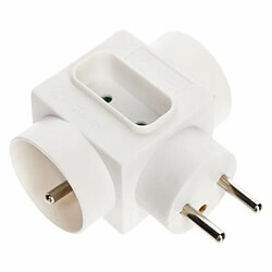 Bloc multiprise mural 3 prises - Blanc