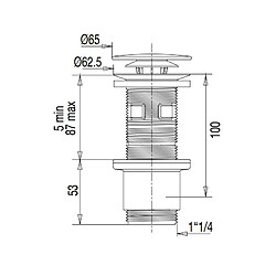 Valentin Bonde Lavabo Universelle Cut&Click
