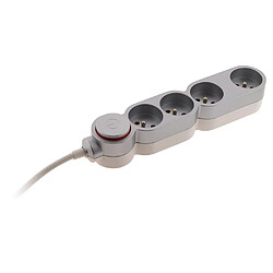 Zenitech Bloc Home 4 prises - Argent