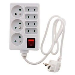 Acheter Zenitech Bloc multiprise 7 prises - Blanc