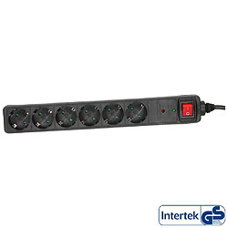 Inline Barrette d’alimentation 6 ports - Noir