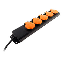 Zenitech Bloc multiprise étanche IP44 - 5 prises