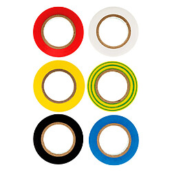 Zenitech Ruban adhésif isolant - Lot de 6