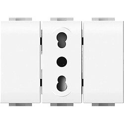 Prise modulaire Bitappo compatible Bticino - Blanc