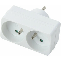 Bloc multiprise 2 prises - Blanc