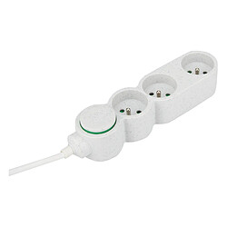 Zenitech Bloc multiprises 3 prises - Blanc