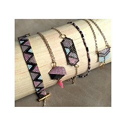 Au sycomore Kit bijoux perles japonaises - Rose pas cher