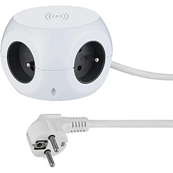 Electraline Mini Cube Chargeur Qi - Blanc