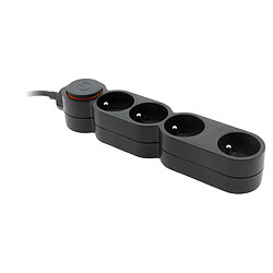 Zenitech Bloc Home 4 prises - Noir