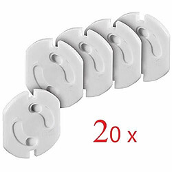 Cache-prises sécurité enfant Offgridtec - Lot de 20
