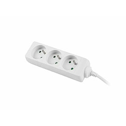 Lanberg Power Strip 1.5 m 3xFR - Blanc