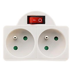 Zenitech Multiprise 2 prises - Blanc