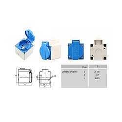 Wewoo Prise étanche extérieure - Blanc