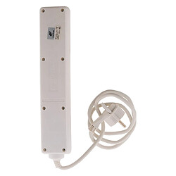 Zenitech Bloc multiprise 5 prises - Blanc pas cher