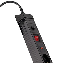 Avis Ledkia Bloc multiprise 6 Schuko - Noir