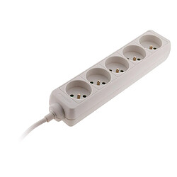 Zenitech Bloc multiprise 5 prises - Blanc