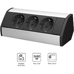 Orno GM-9001 multiprise d’angle - Noir