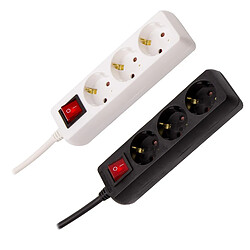 Ledkia Bloc multiprise 3 prises Schuko - 1,5 m