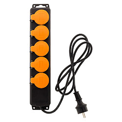 Zenitech Bloc multiprise étanche IP44 - 5 prises