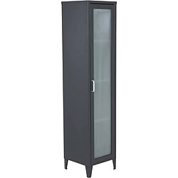 Venture Home Armoire en acier noir - Acero Armoire - Design minimaliste - Acier noir - 35 x 35 x 150 cm