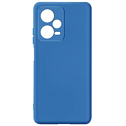 Avizar Xiaomi Redmi Note 12 Pro - Coque Soft-touch - Bleu Coque semi-rigide - Collection Fast Cover - Protection intégrale